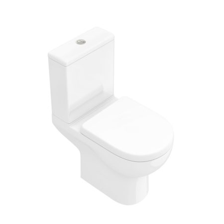 Foye Open Back Toilet Pan, Cistern & Soft Close Seat - Image 3