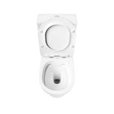 Foye Open Back Toilet Pan, Cistern & Soft Close Seat - Image 5