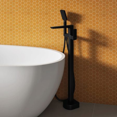Pure BE Floor Standing Bath Shower Mixer & Kit - Image 2