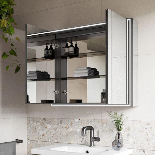 Corey LED Mirror Cabinet - Image 18