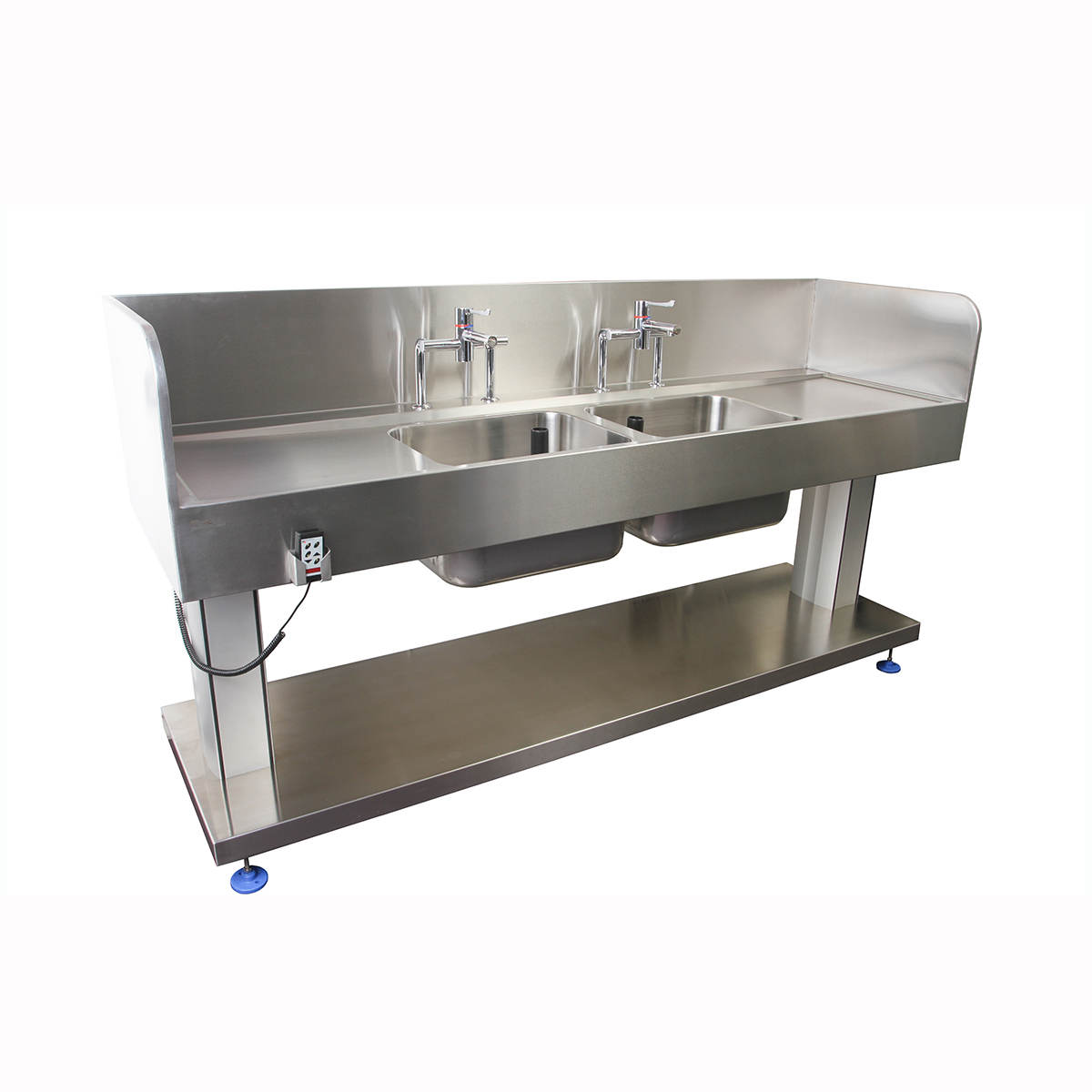 Corsica High Splash Back Height Adjustable Sink